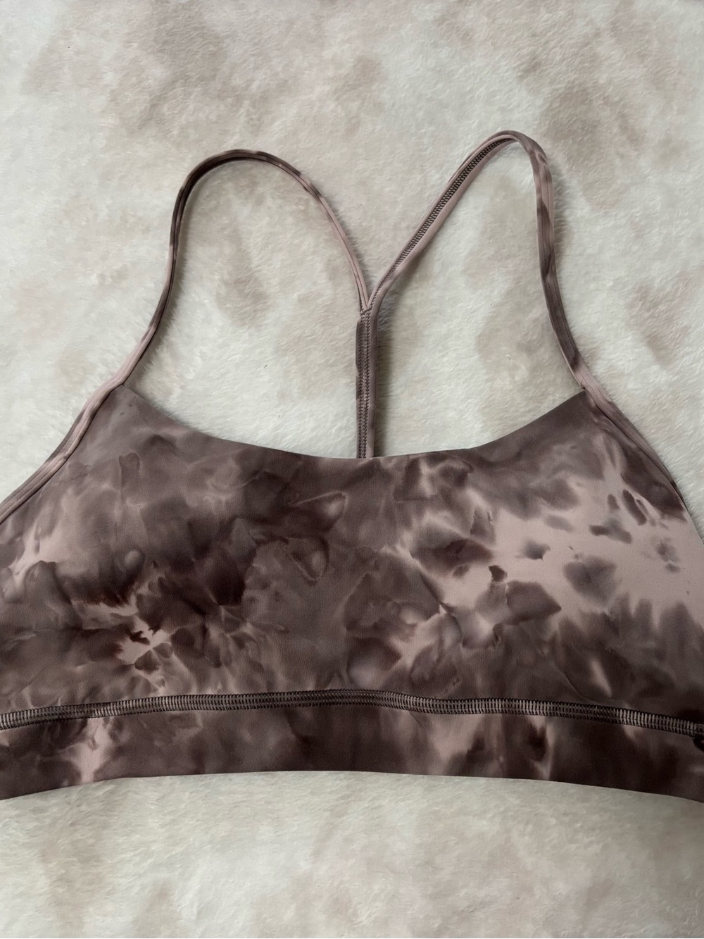 lululemon athletica Taupe Tie-Dye Thin-Strap Sports Bra